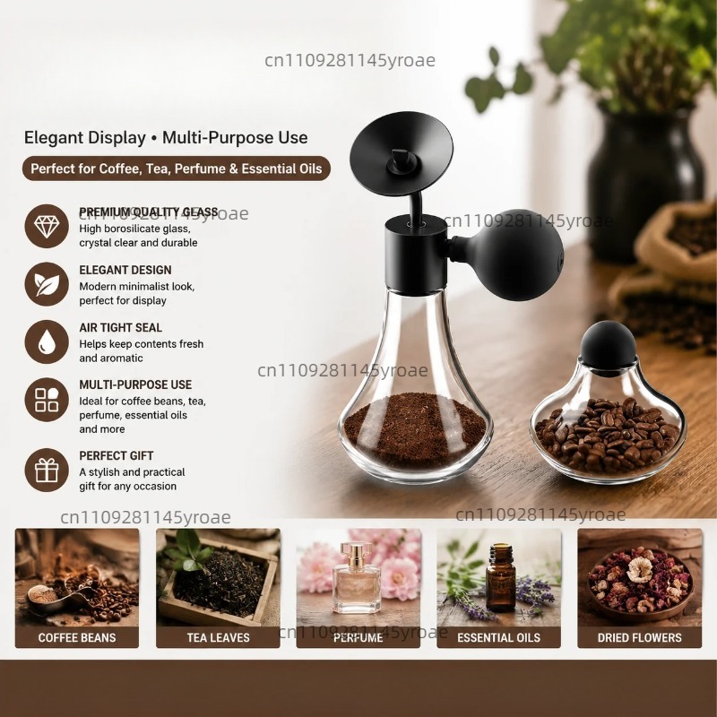 Coffee Tea Jars - Стеклянная бутылка для образцов ароматов, кофе,