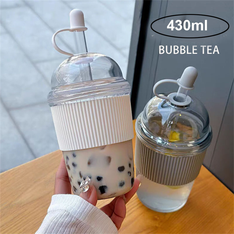 Coffee Tea Boba - 430 мл Соломенная чашка с крышкой
