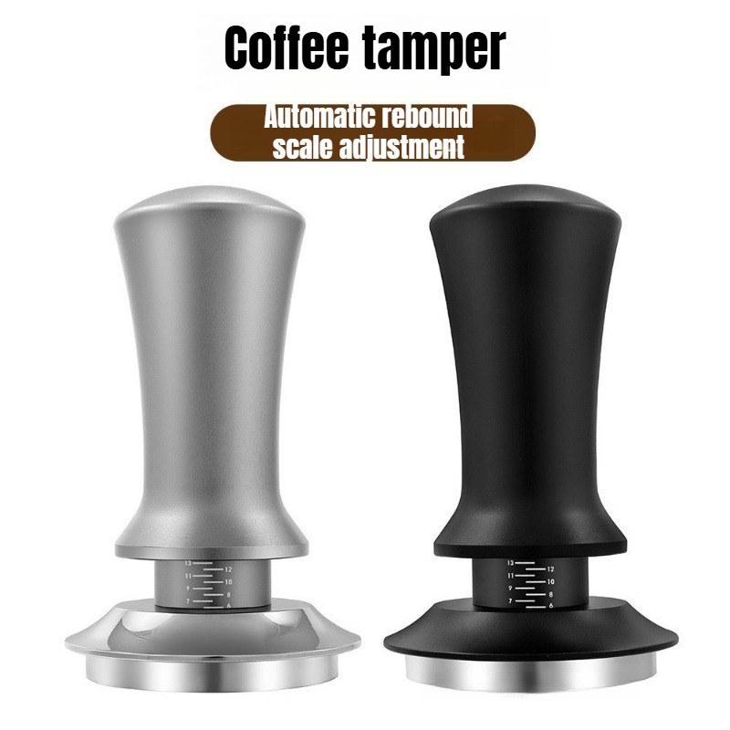 Coffee Tamper Leveler - Тампер для кофе 51/53/58 мм, черный,