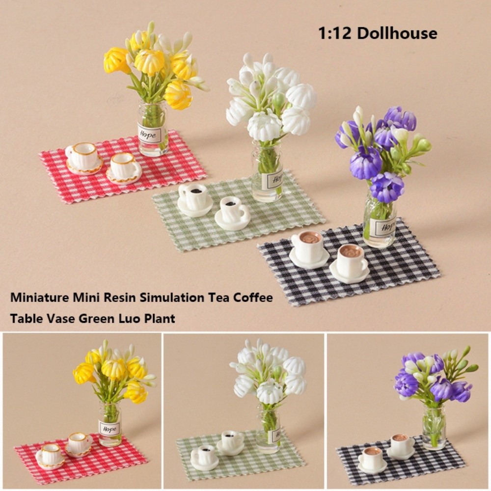 Coffee Tea For Plants - Миниатюрная ваза для цветов 1:12 для