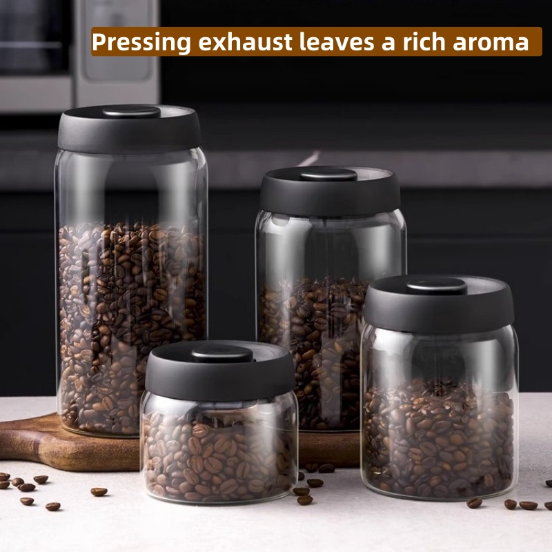Coffee Tea Jars - Многофункциональный кофейник с черной крышкой, ручной