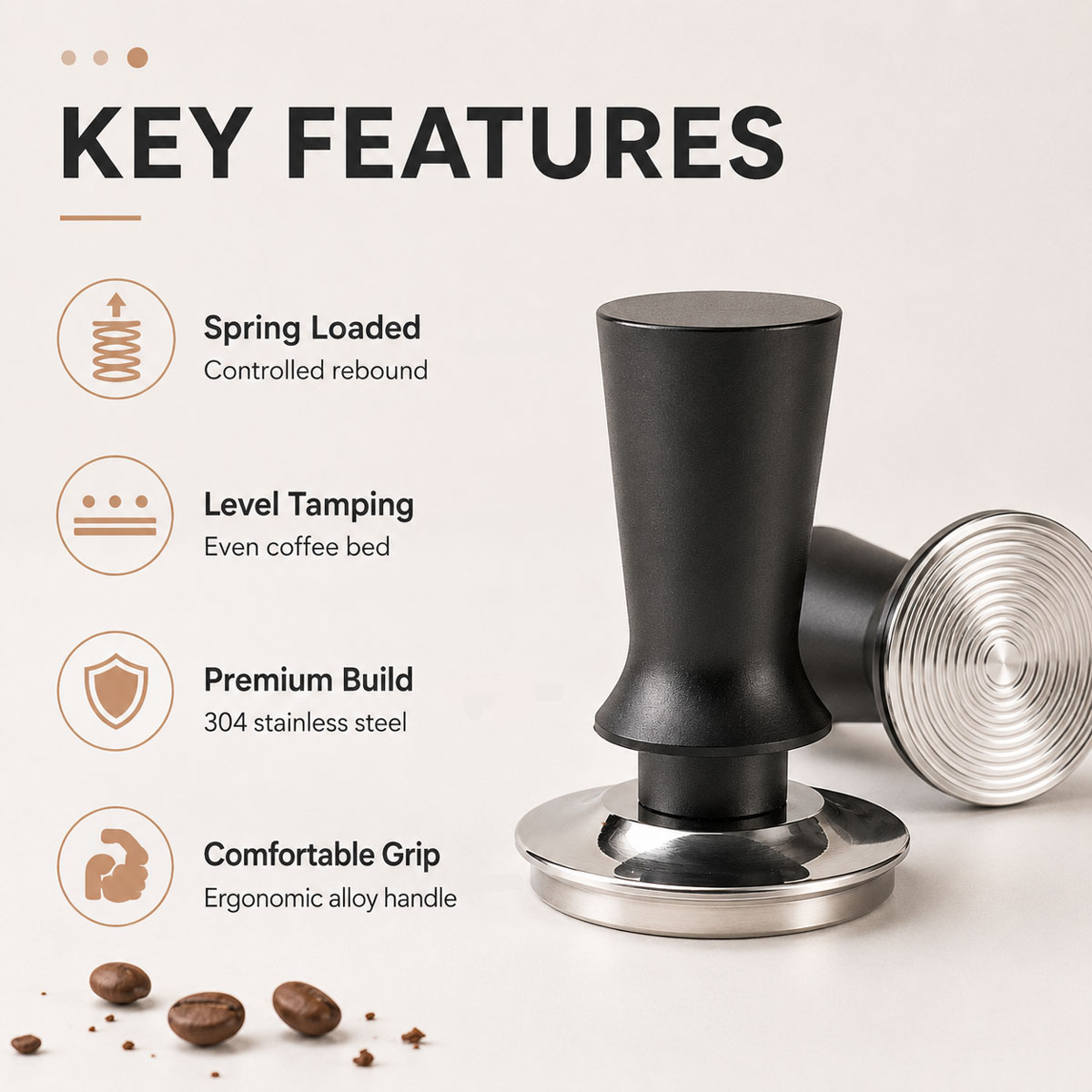 1 шт. темпер для кофе 51/53/58 – обзор и цена Coffee Tamper Leveler
