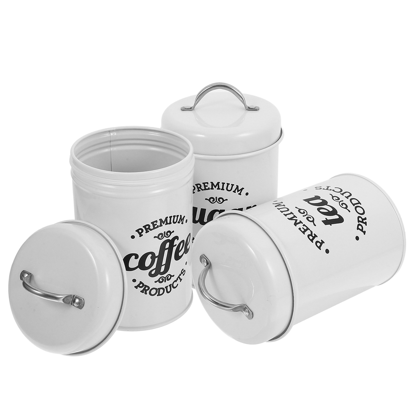 Набор герметичных металлически – обзор и цена Coffee Tea Jars
