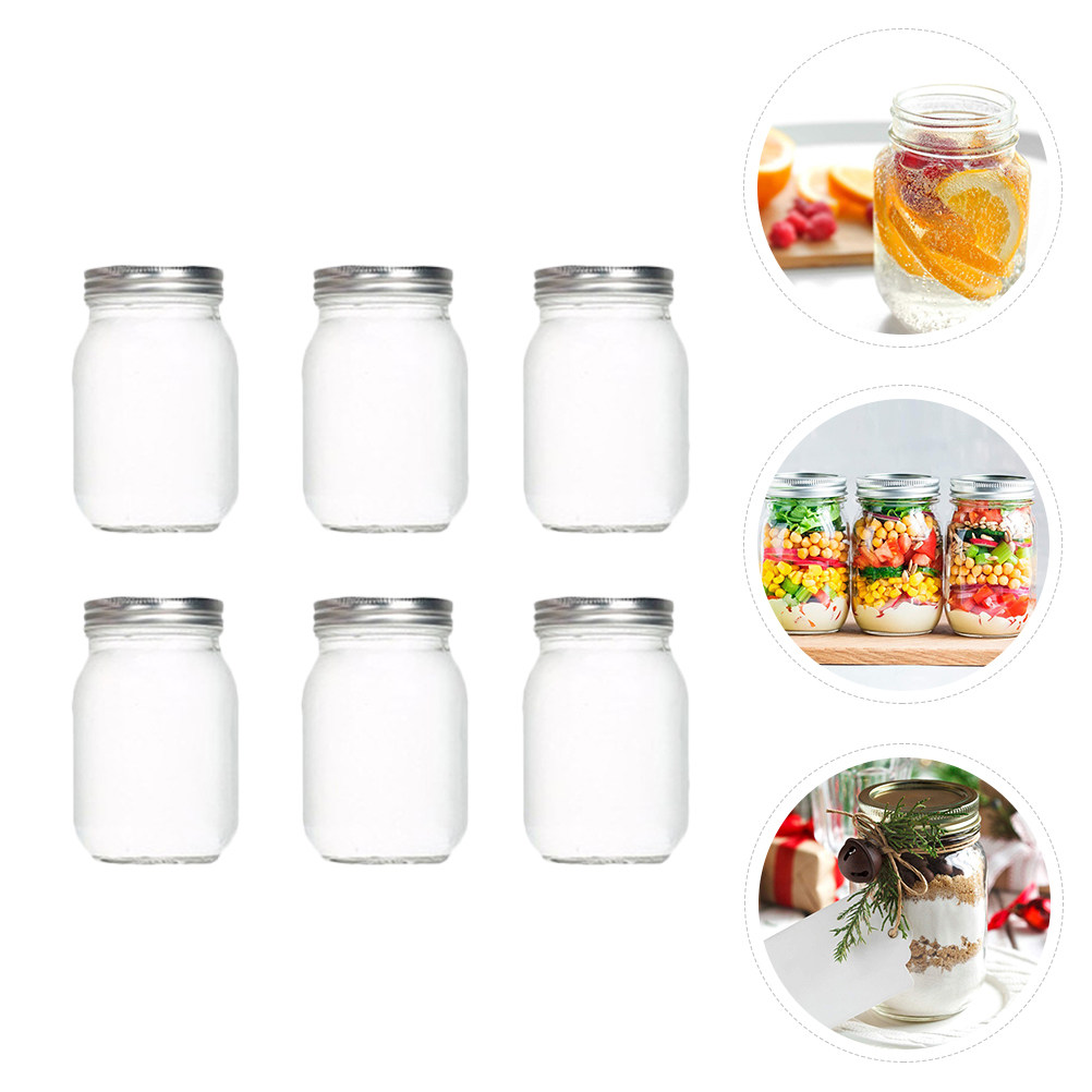 Набор из 6 прозрачных круглых  – обзор и цена Coffee Tea Jars