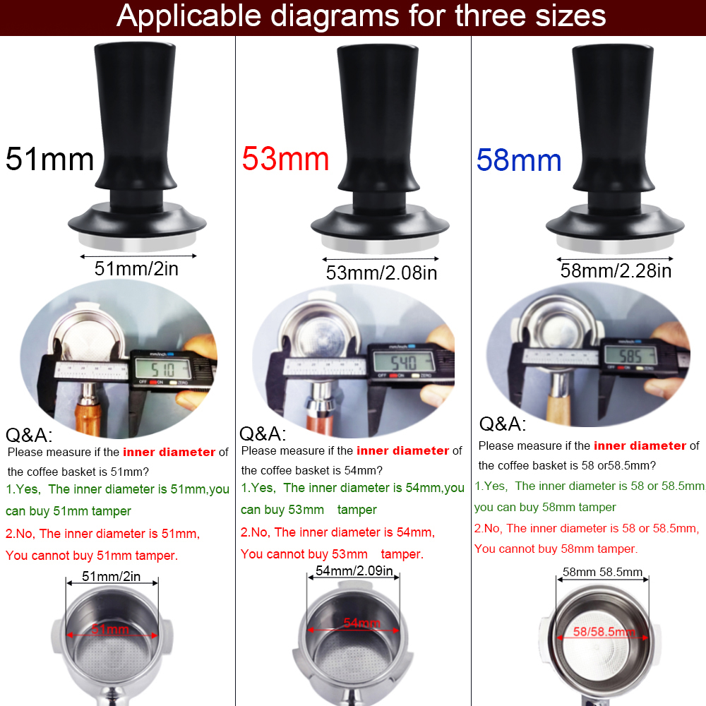 Темпер для эспрессо 51/53/58 м – обзор и цена Coffee Tamper Leveler
